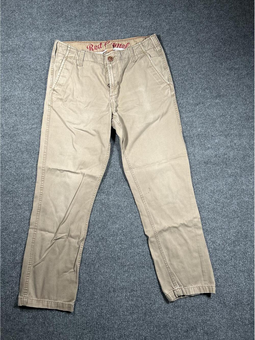 Red Camel Men's Khaki Chino Pants 32x30 Cotton Casual Beige